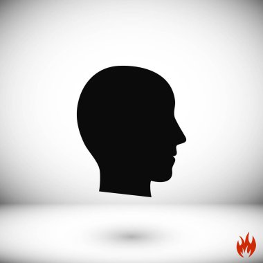 Kafa vektör simgesi