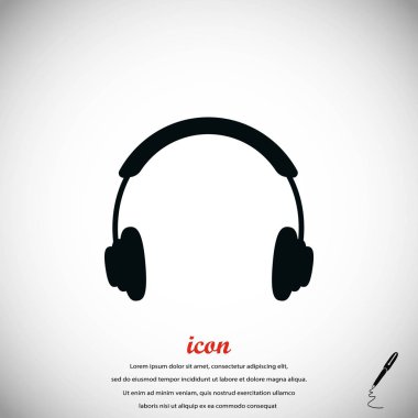 Kulaklık simge vektör