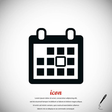 Takvim vektörü simgesi