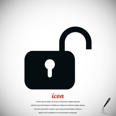 asma kilit simgesi vektör