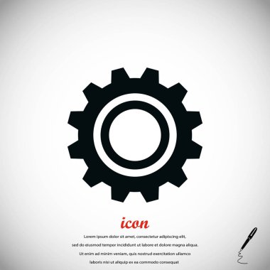 dişli vektör simgesi