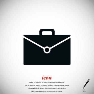 çanta simge vektör