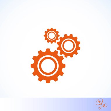 dişli simge vektör