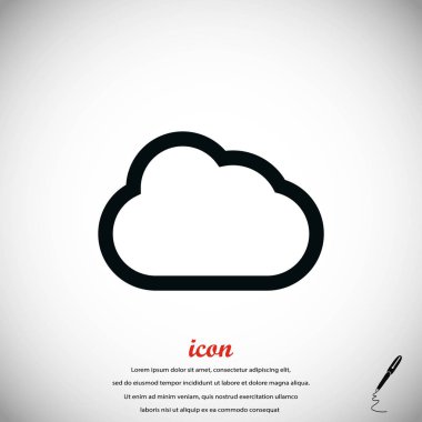 bulut vektör simgesi