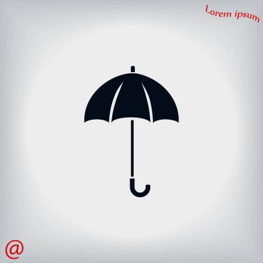 Şemsiye simge vektör