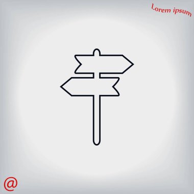 İmza posta vektör simgesi