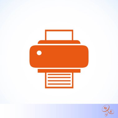 Yazıcı simgesi vektör