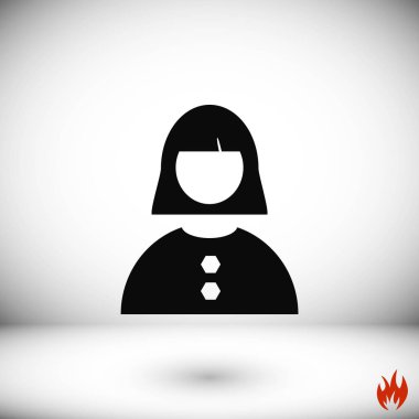 kadın simge vektör