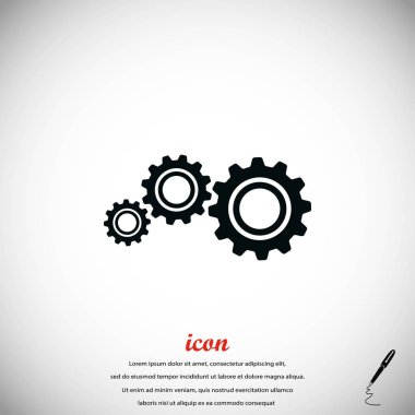 dişli simge vektör