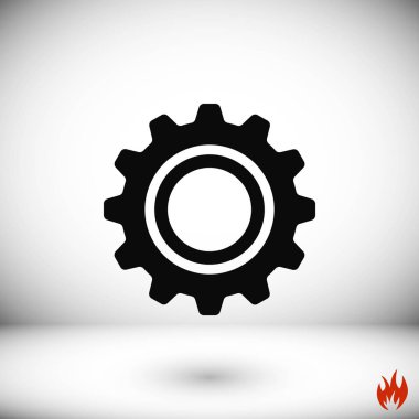 dişli simge vektör