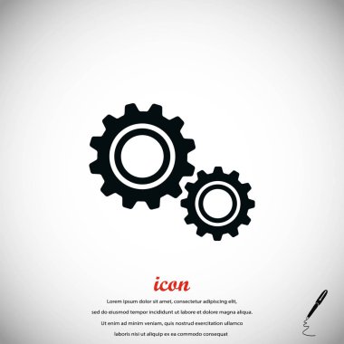 dişli simge vektör