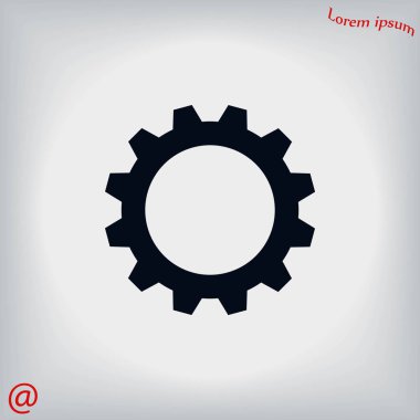 dişli simge vektör