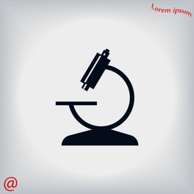 Mikroskop simge vektör