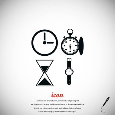 Saatler simgeler vektör