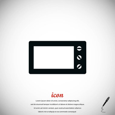 mikrodalga fırın vektör simgesi
