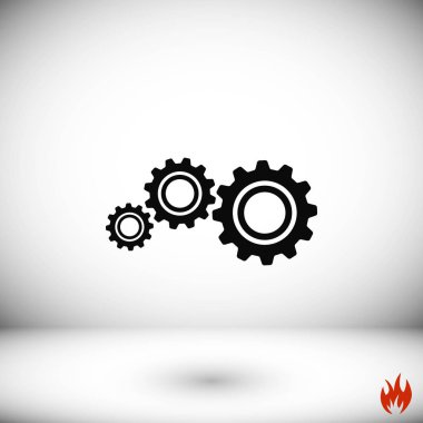 dişli simge vektör