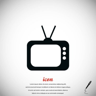 TV simge vektör