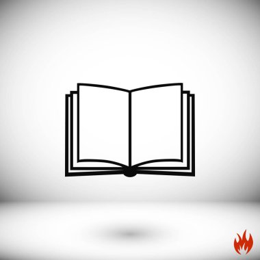 kitap simgesi beyaz arkaplanda izole edildi