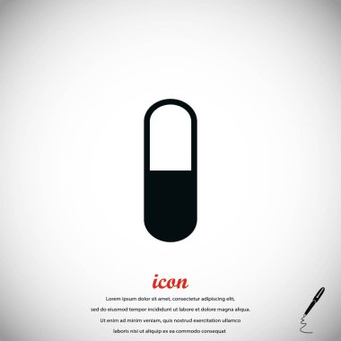 Kapsül Vektör Simgesi