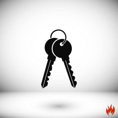 Anahtarları simge vektör