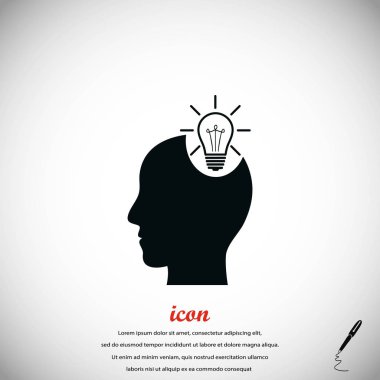 ekibimizi ampul kavramı simgesinin