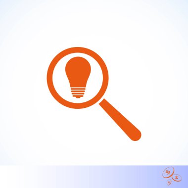 mikroskop ve ampul simgesi