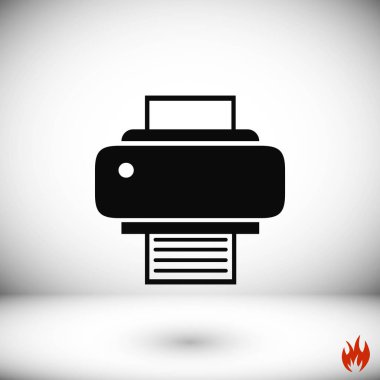 Yazıcı simgesi vektör