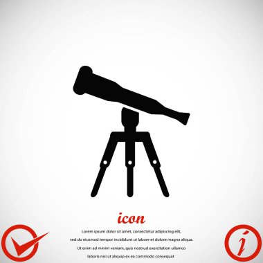 Teleskop simge vektör