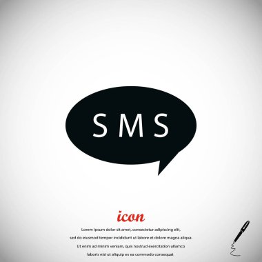 SMS vektör simgesi