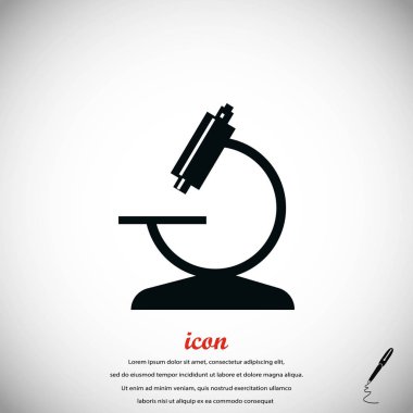 Mikroskop simge vektör