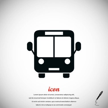 otobüs simge vektör