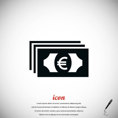 Euro vektör simgesi