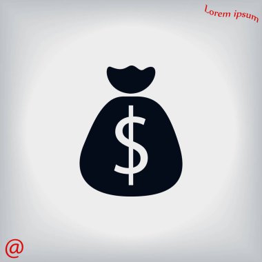 Para çantası işareti simgesi