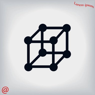  küp simge vektörü