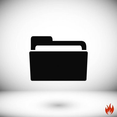 klasör simge vektör