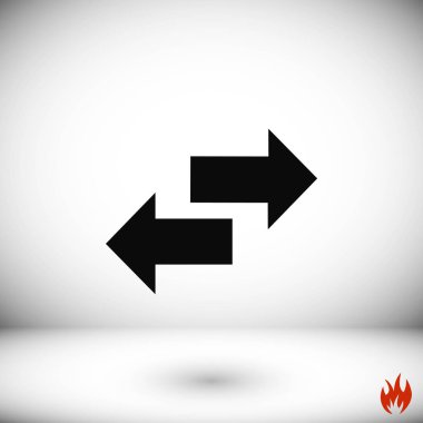 Geri dönüşüm vektör simgesi