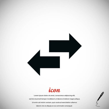 Geri dönüşüm vektör simgesi