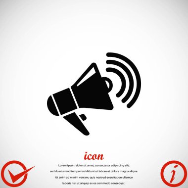 Hoparlör simgesi vektör