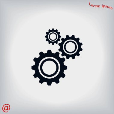 dişli simge vektör