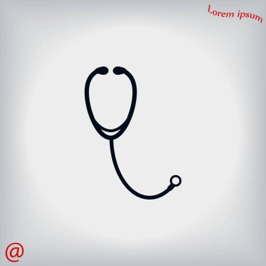stetoskop simge vektör