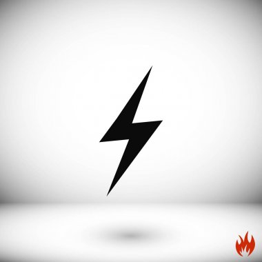 Yıldırım simge vektör