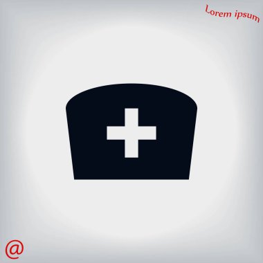 Düz hemşire simgesi