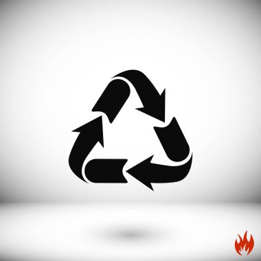 geri dönüşüm işareti simgesi