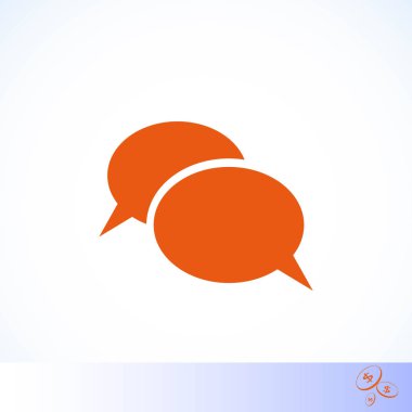 iletişimin bir düz simgesi