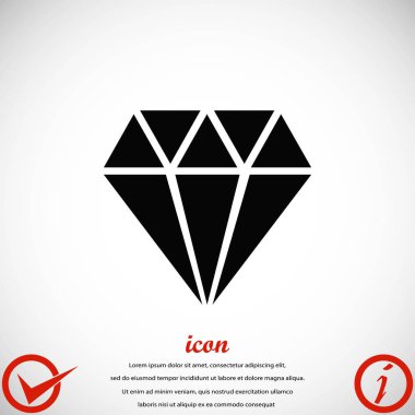 Elmas vektör simgesi