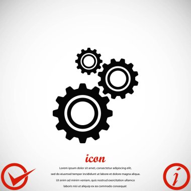 dişli simge vektör