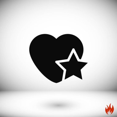 kalp yıldız simgesi