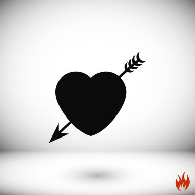 Kalp ve ok simgesi