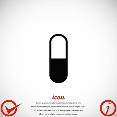 Kapsül Vektör Simgesi