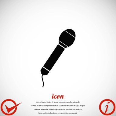 Mikrofon vektör simgesi